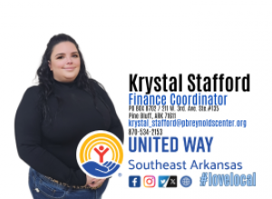 Krystal Stafford, Finance Coordinator, United Way Southeast Arkansas